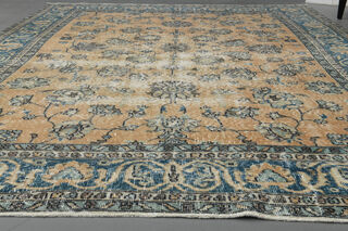 Handmade Vintage Large Area Rug - Thumbnail