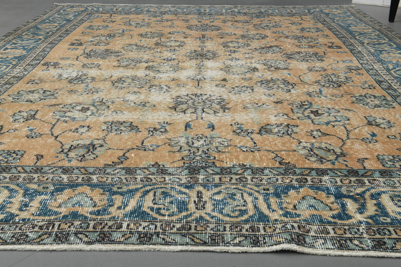 Handmade Vintage Large Area Rug