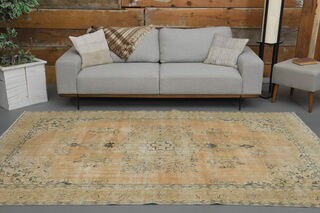 Handmade Vintage Oriental Area Anatolian Rug - Thumbnail