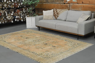 Handmade Vintage Oriental Area Anatolian Rug - Thumbnail