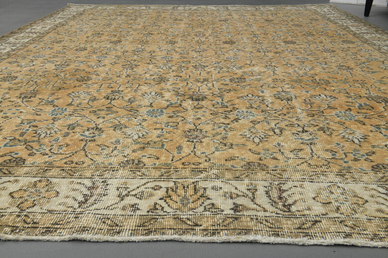 Handmade Vintage Large Area Rug