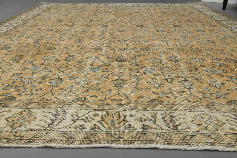 Handmade Vintage Large Area Rug