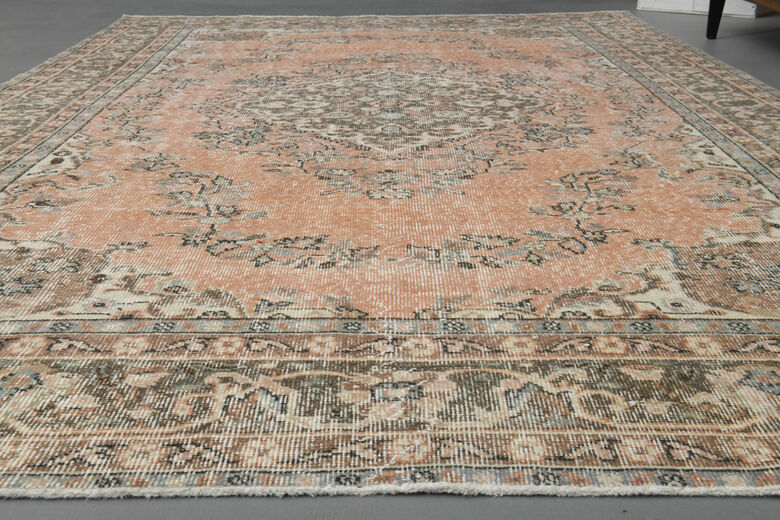 Handmade Vintage Area Anatolian Rug