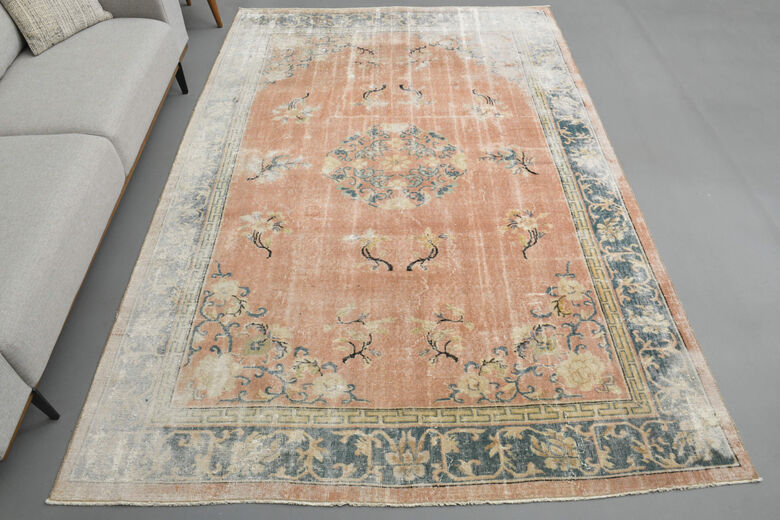 Handmade Vintage Area Anatolian Rug