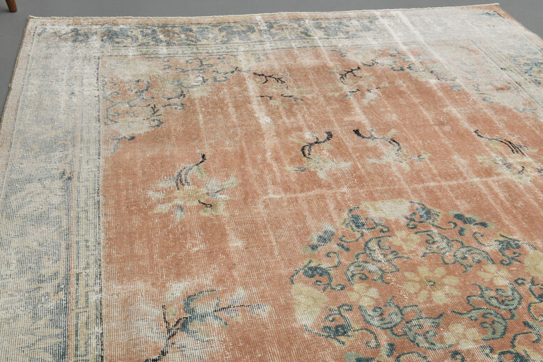 Handmade Vintage Area Anatolian Rug