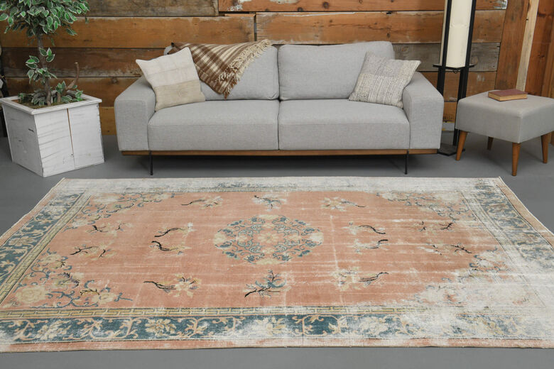 Handmade Vintage Area Anatolian Rug