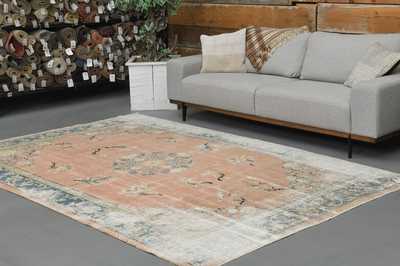 Handmade Vintage Area Anatolian Rug