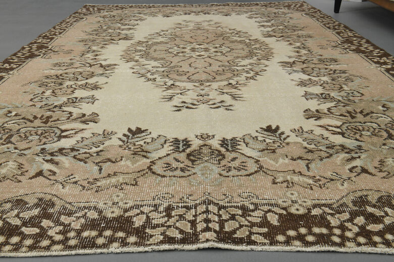 Handmade Vintage Large Area Rug