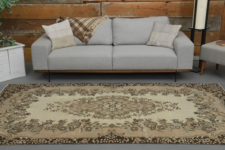 Handmade Vintage Anatolian Area Rug