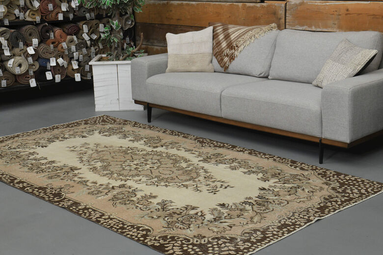 Handmade Vintage Anatolian Area Rug