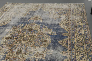 Distressed Vintage Area Oushak Rug - Thumbnail