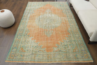 Handmade Vintage Area Anatolian Rug - Thumbnail