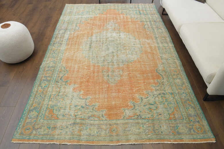 Handmade Vintage Area Anatolian Rug