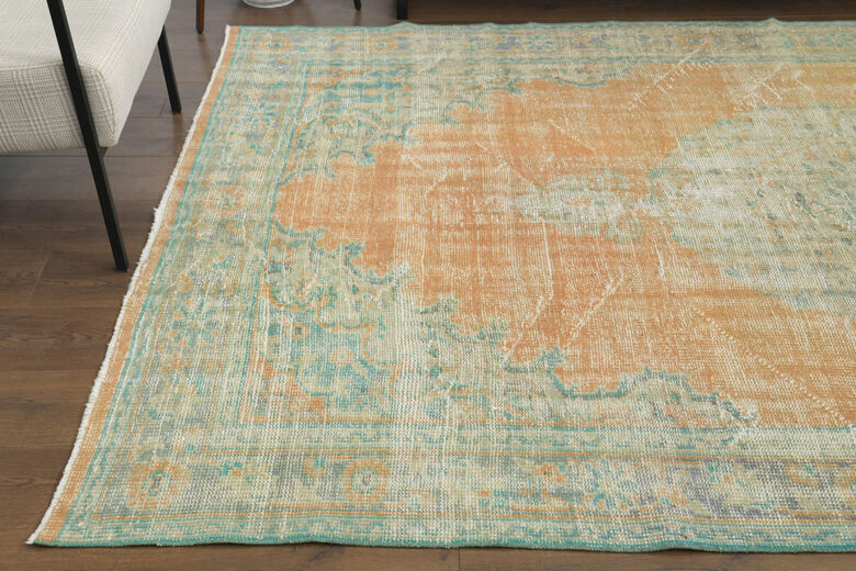 Handmade Vintage Area Anatolian Rug