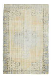 Antique Faded Yellow Rug - Thumbnail