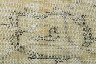 Antique Faded Yellow Anatolian Rug - Thumbnail