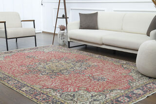 Handmade Vintage Area Rug - Thumbnail