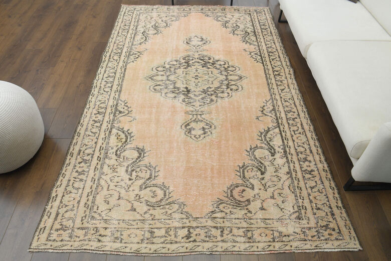 Handmade Vintage Area Anatolian Rug