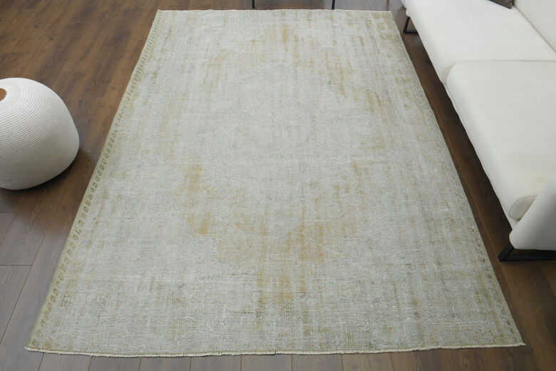 Handmade Antique Area Anatolian Rug
