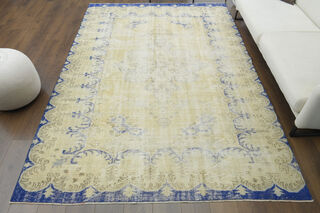 Handwoven Distressed Vintage Rug - Thumbnail