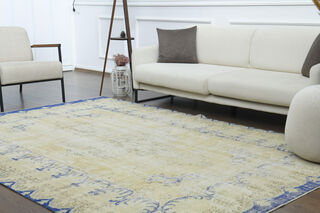 Handwoven Distressed Vintage Rug - Thumbnail