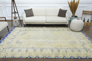 Handwoven Distressed Vintage Rug - Thumbnail