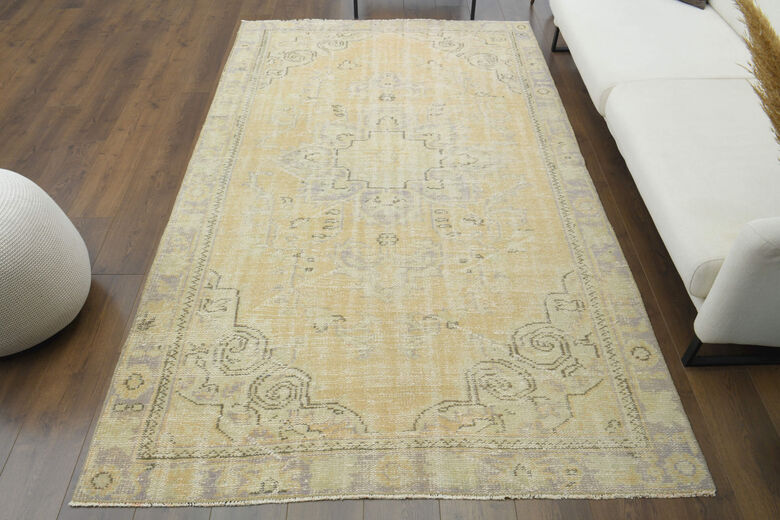 Handmade Vintage Area Anatolian Rug