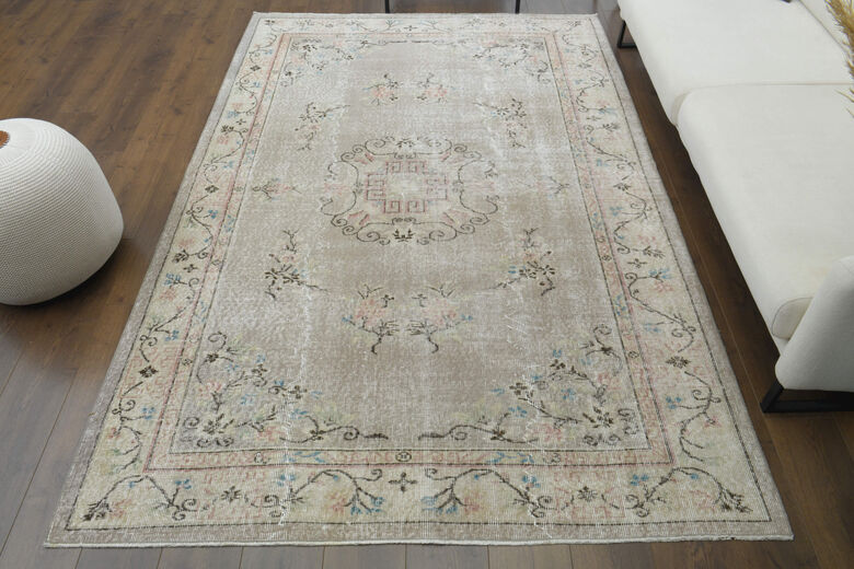 Handwoven Vintage Area Anatolian Rug