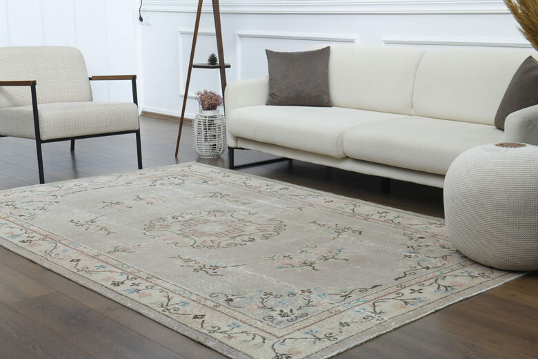 Handwoven Vintage Area Anatolian Rug