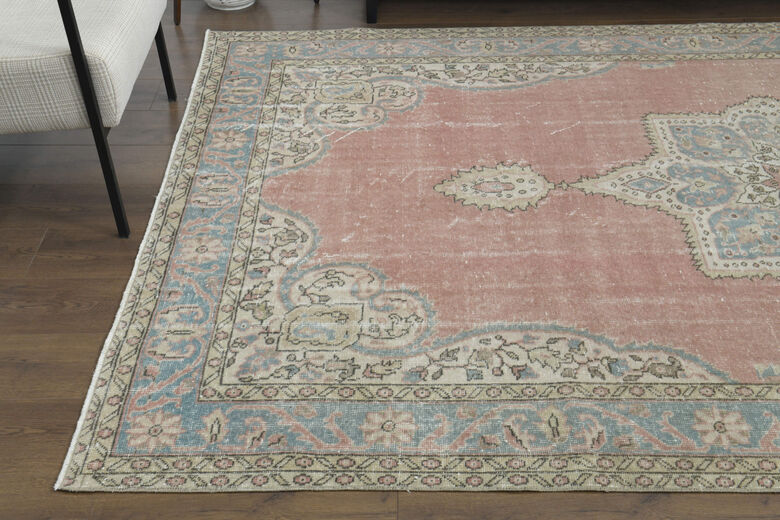 Handmade Vintage Large Area Rug