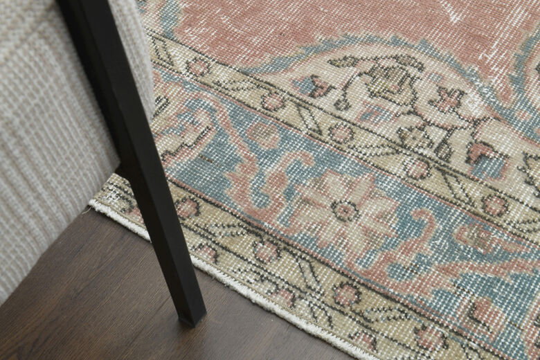 Handmade Vintage Large Area Rug