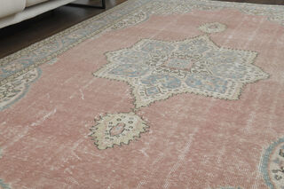 Handmade Vintage Large Area Rug - Thumbnail