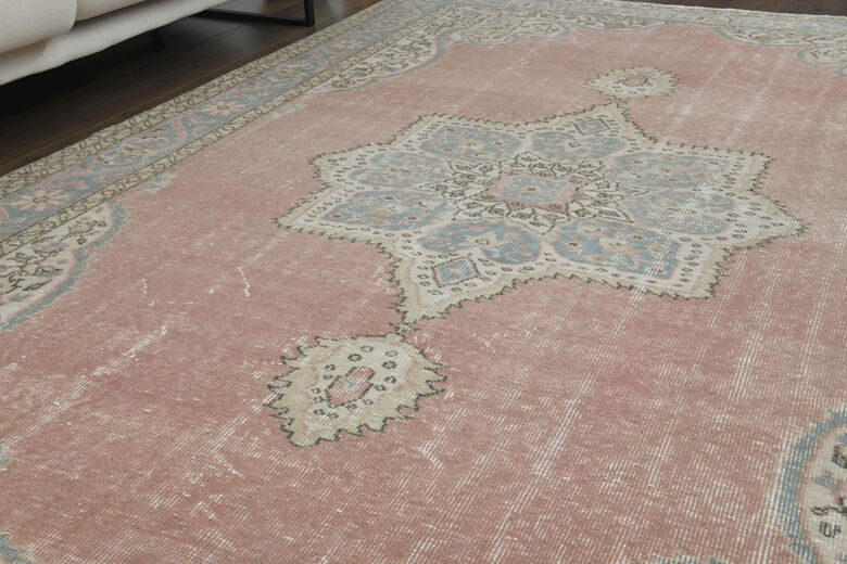 Handmade Vintage Large Area Rug