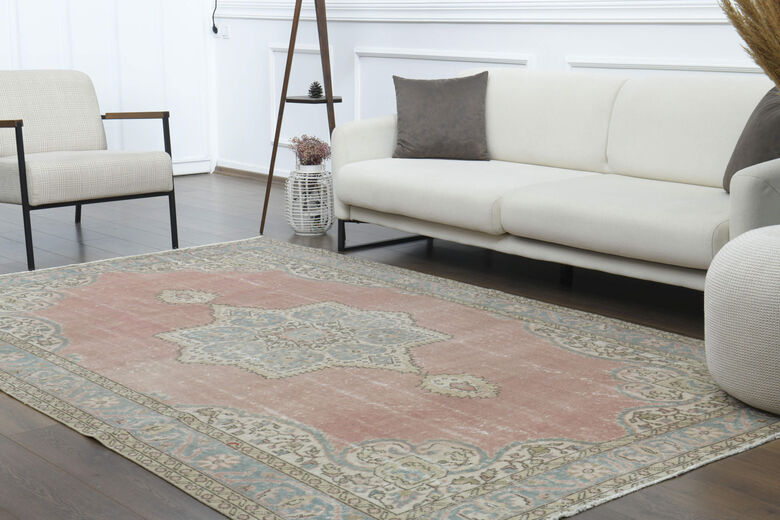 Handmade Vintage Large Area Rug