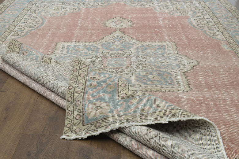 Handmade Vintage Large Area Rug