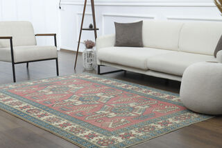 Handmade Vintage Area Rug - Thumbnail