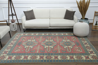 Handmade Vintage Area Rug - Thumbnail