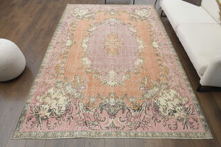 Handmade Vintage Area Anatolian Rug - Thumbnail