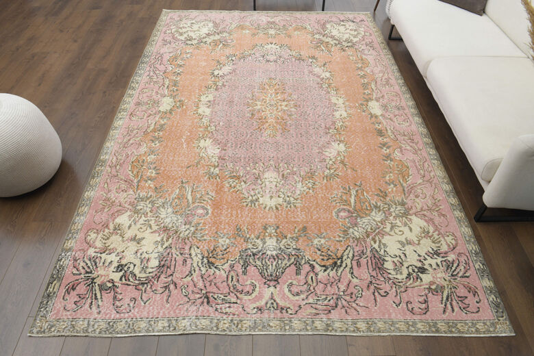 Handmade Vintage Area Anatolian Rug