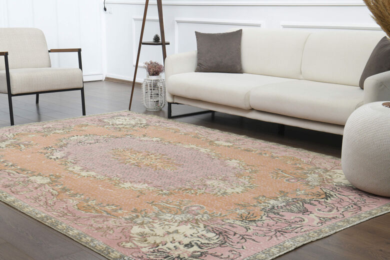Handmade Vintage Area Anatolian Rug
