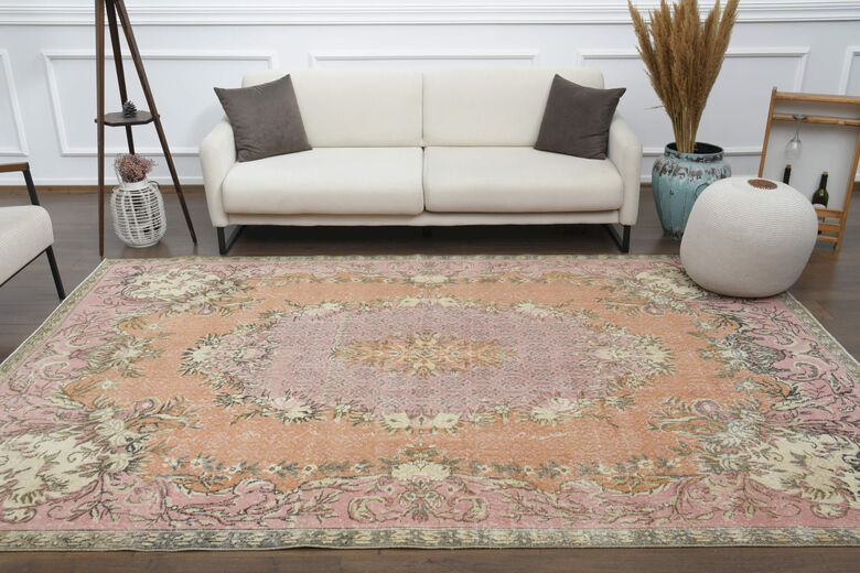 Handmade Vintage Area Anatolian Rug