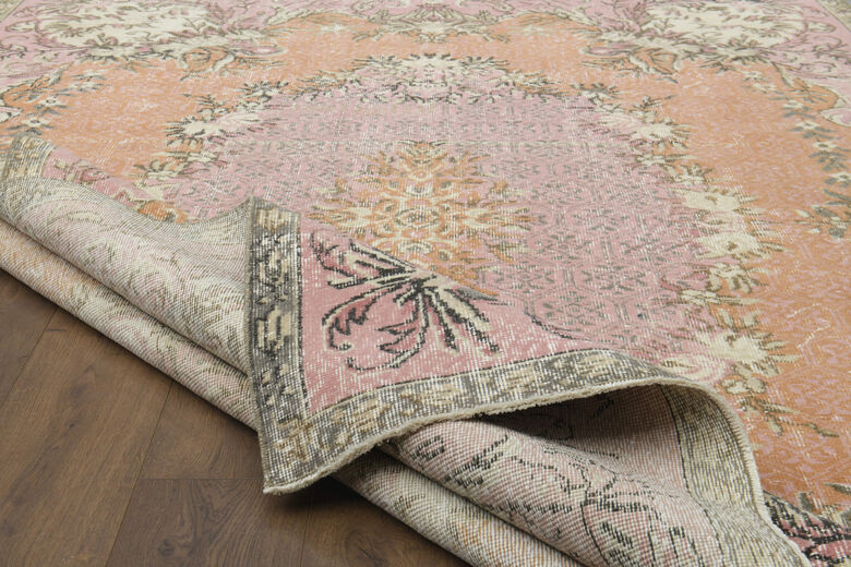 Handmade Vintage Area Anatolian Rug