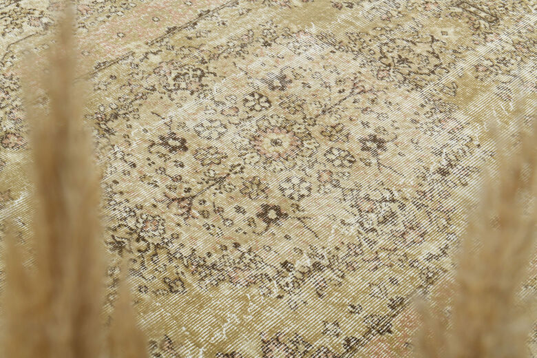 Handmade Vintage Large Area Rug