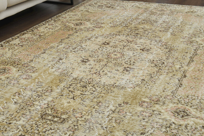 Handmade Vintage Large Area Rug