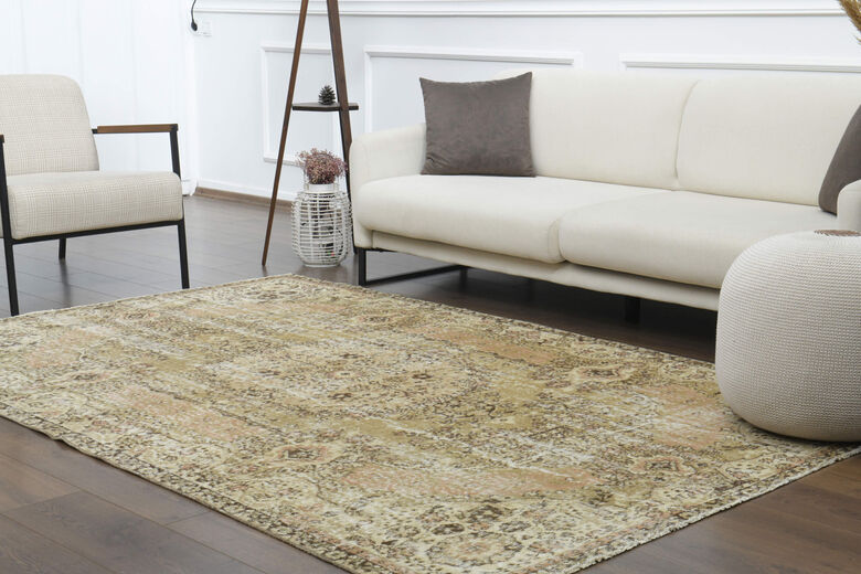 Handmade Vintage Anatolian Area Rug