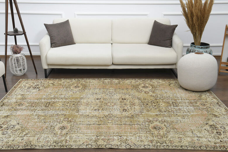 Handmade Vintage Anatolian Area Rug
