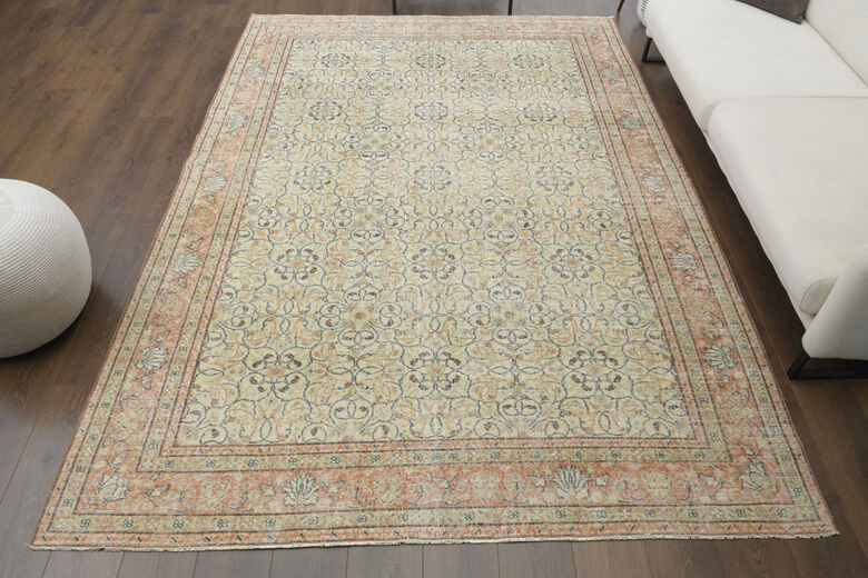 Handmade Vintage Hereke Area Rug
