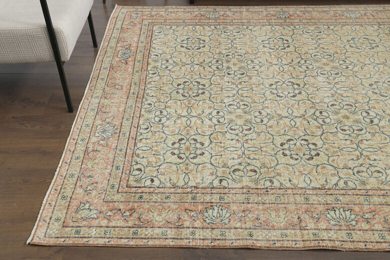 Handmade Vintage Hereke Area Rug