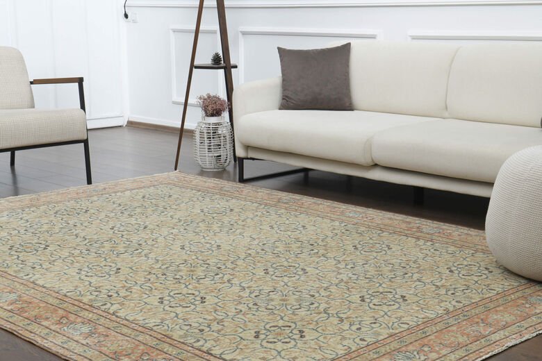 Handmade Vintage Hereke Area Rug