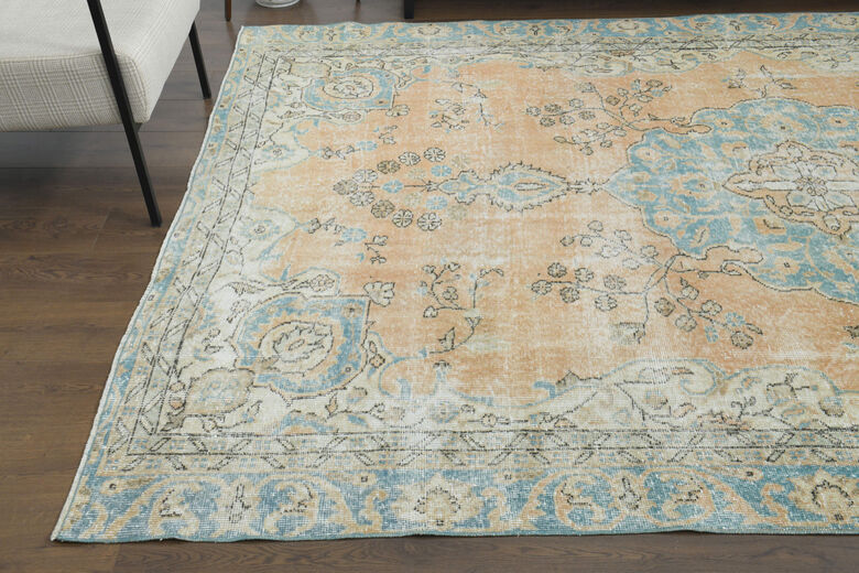 Handmade Vintage Area Anatolian Rug